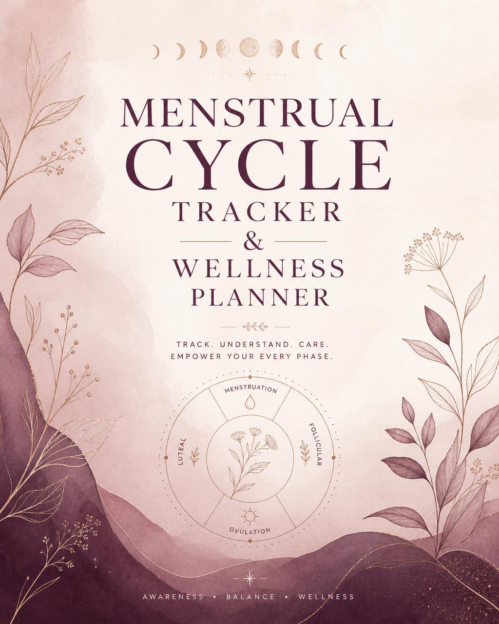 Menstrual Cycle Tracker & Wellness Planner cover